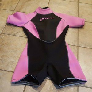 storm pink watersport suit sz xs nwot